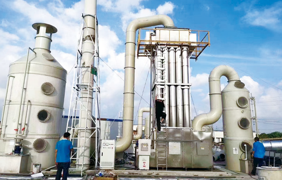 Industrial electrostatic de‑whitening dust collector