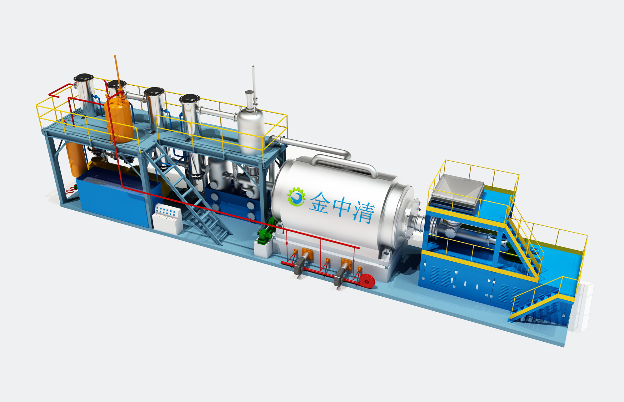 High temperature pyrolysis equipment for kitchen waste