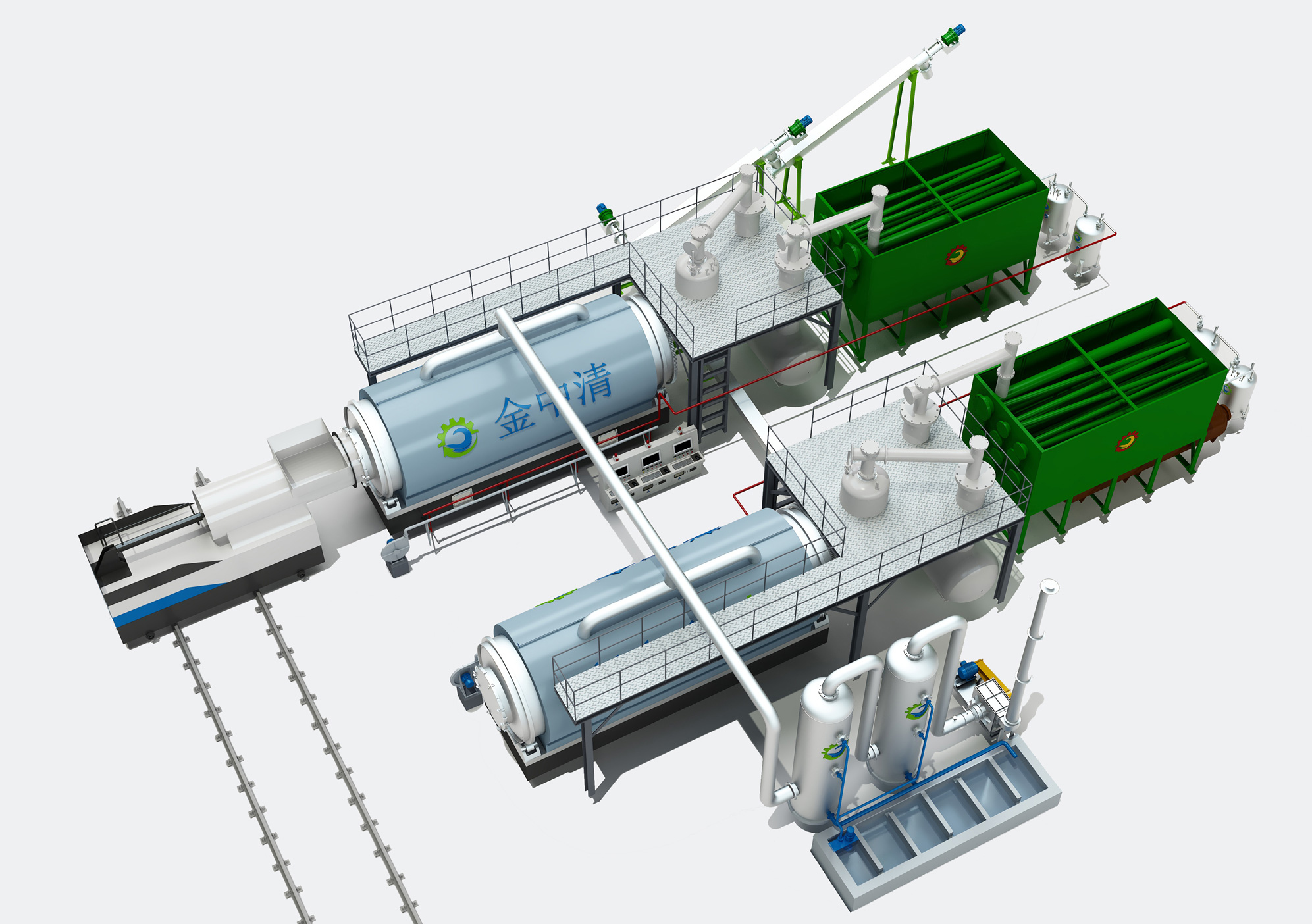 Waste plastic resource treatment equipment
