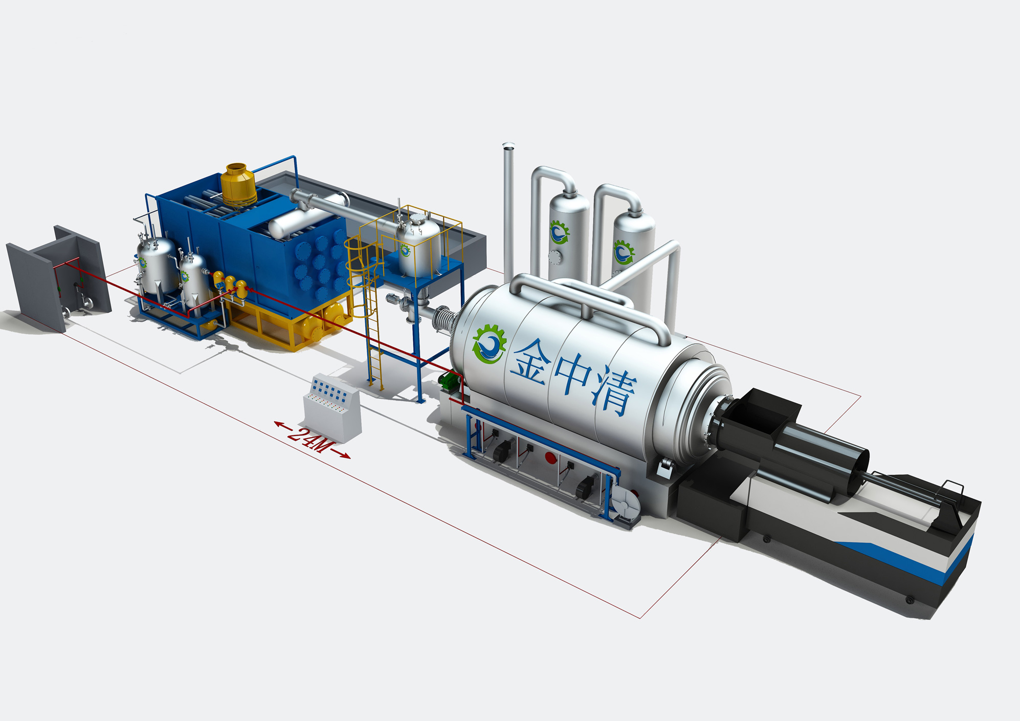 Equipment for harmless treatment of adhesive residue and paint residue